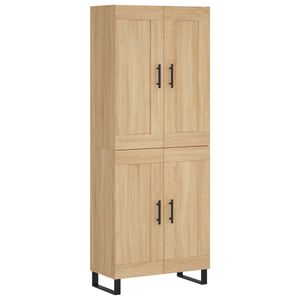 vidaXL Kaappi Sonoma tammi 69,5x34x180 cm tekninen puu