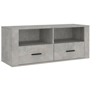 vidaXL TV-taso betoninharmaa 100x35x40 cm tekninen puu
