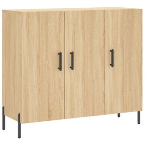 vidaXL Senkki Sonoma-tammi 90x34x80 cm tekninen puu