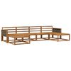 vidaXL Ulkosohvakokoelma 6 kpl Luonnollinen Tihe&auml; akasiapuu