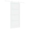 vidaXL Liukuovi 93 x 211 cm Tekninen puu valkoinen