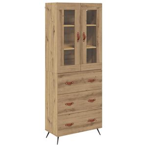 vidaXL Korkeakaappi hyllyll&auml; 2 kpl Artisan tammi 69,5 x 34 x 180 cm
