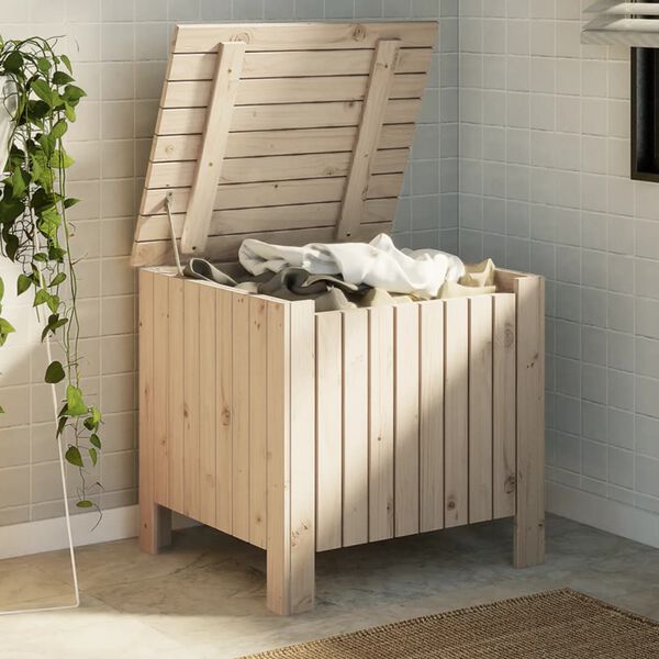 vidaXL Säilytyslaatikko kannella RANA 60x49x54 cm täysi mänty