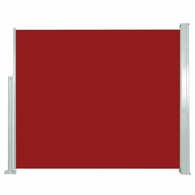 vidaXL Sisäänvedettävä sivumarkiisi 120 x 300 cm punainen
