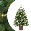 vidaXL Tekojoulukuusi 150 LED-valoilla Vihre&auml; 75 cm PE ja PVC