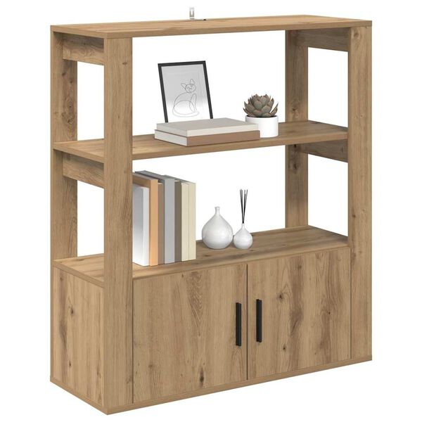 vidaXL Sivup&ouml;yt&auml; artesaani tammi 30 x 80 x 90 cm Tekninen puu