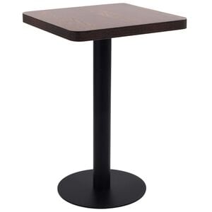 vidaXL Bistrop&ouml;yt&auml; tummanruskea 50x50 cm MDF