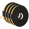 vidaXL Itsekiinnittyv&auml; vaahtoteippi 4 kpl Musta 20mm x 5m CR-vahto