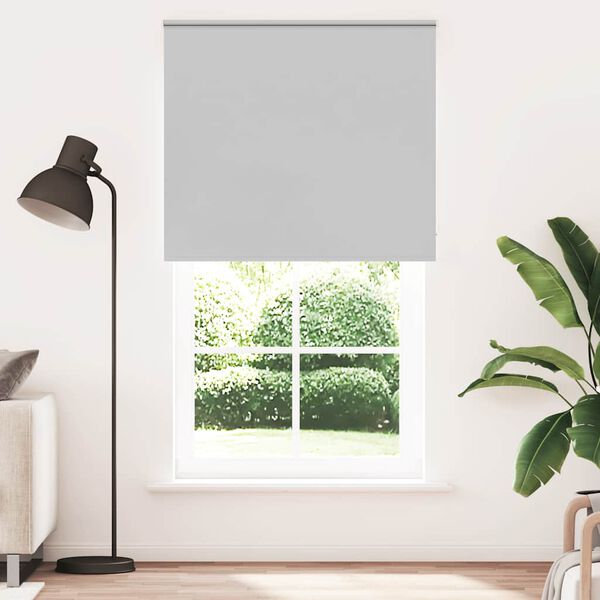 vidaXL Rullaverho Blackout vaalean harmaa 135x230 cm Kankaan leveys