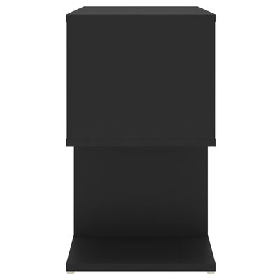 vidaXL Yöpöytä musta 50x30x51,5 cm lastulevy