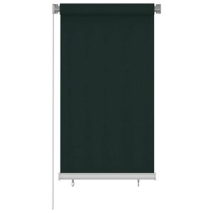 vidaXL Rullaverho ulkotiloihin 85(L)x140(K) cm tummanvihre&auml; HDPE