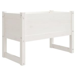 vidaXL Kukkalaatikko valkoinen 78x40x52 cm t&auml;ysi m&auml;nty