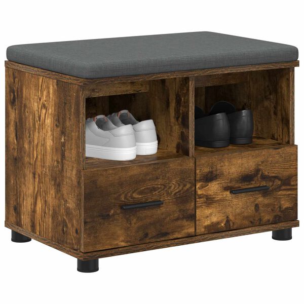 vidaXL Halli penkki tyynyll&auml; Savup&auml;hkin&auml; 60 x 38 x 46 cm