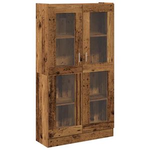 vidaXL Kaappi vanha puu 82,5x30,5x150 cm tekninen puu