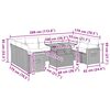 vidaXL 10-osainen Puutarhasohvasarja tyynyill&auml; harmaa polyrottinki