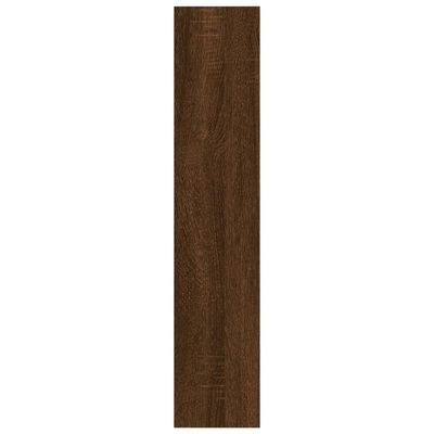 vidaXL Seinähylly ruskea tammi 90x16x78 cm tekninen puu