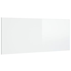 vidaXL S&auml;ngynp&auml;&auml;ty korkeakiilto valkoinen 200x1,5x80 cm tekninen puu