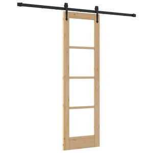 vidaXL Liukuovi 61 x 198,5 cm T&auml;ysi m&auml;nty ja lasi