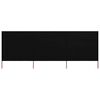 vidaXL Tuulensuojakangas 3 paneelilla 400 x 120 cm musta