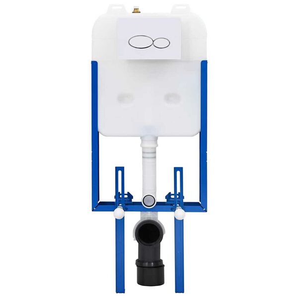 vidaXL Vesilukon kehys säilytystilassa Valkoinen 50 x 8 x 131 cm Teräs