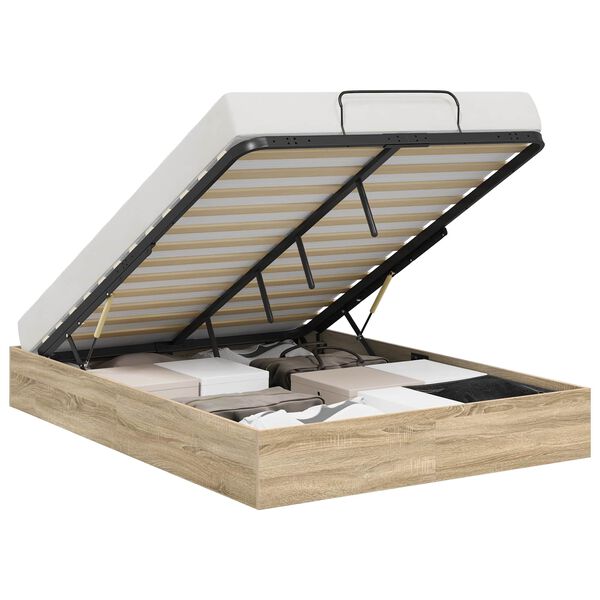 vidaXL Ottoman S&auml;ngyn Runko Sonoman tammi 203 x 120 x 25 cm