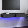 vidaXL TV-taso LED-valoilla harmaa 120x35x15,5 cm
