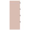 vidaXL Asiakirjakaappi laatikon kanssa 2 pcs Pinkki 44 x 50 x 106.5 cm