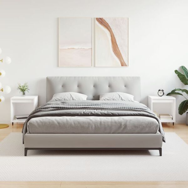 vidaXL Y&ouml;p&ouml;yd&auml;t 2 kpl valkoinen 40x35x50 cm tekninen puu