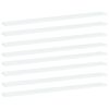 vidaXL Kirjahyllytasot 8 kpl valkoinen 100x10x1,5 cm lastulevy