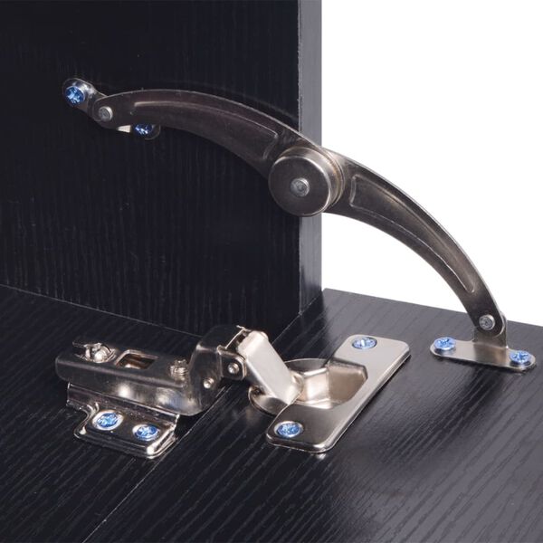 vidaXL 8-osainen Kylpyhuoneen Huonekalu ja Pesuallas Sarja Musta