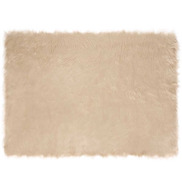 vidaXL Keinotekoista Lammasnahkaa Matto Tafalla Beige 120 x 170 cm