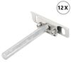 vidaXL kelluvat hyllykannattimet 12 kpl n&auml;kym&auml;t&ouml;nt&auml; &Oslash;12x100 mm