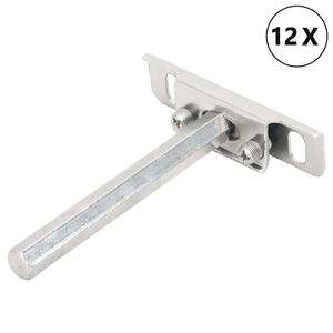 vidaXL kelluvat hyllykannattimet 12 kpl n&auml;kym&auml;t&ouml;nt&auml; &Oslash;12x100 mm