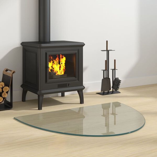 vidaXL Takan lasilevy puolipy&ouml;re&auml; 800x600 mm