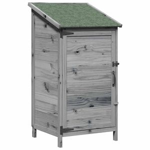 vidaXL Puutarhasuoja Harmaa 59 x 56 x 113,5 cm S&auml;teisen kuusipuu