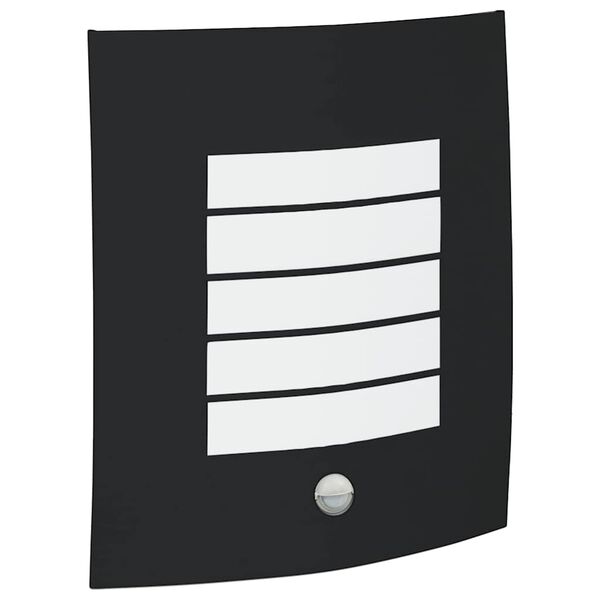 vidaXL Ulkoisen sein&auml;valon Musta 23.5 x 9 x 26 cm