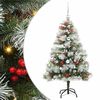 vidaXL Tekojoulukuusi LED -nauhavalot Vihre&auml; ja valkoinen 150 cm