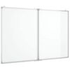 vidaXL Magneettinen taitettava tussitaulu 100x80x1,7 cm cm alumiini