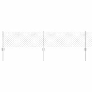 vidaXL Aita ja Tuki Hopea 0,4 x 10 m Ter&auml;s