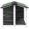 vidaXL Koirankoppi harmaa 96x87x80,5 cm t&auml;ysi m&auml;nty