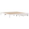vidaXL S&auml;ngynrunko laatikoilla valkoinen 200x200 cm t&auml;ysi m&auml;nty