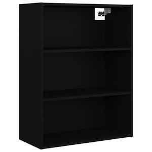 vidaXL Riippuva sein&auml;kaappi musta 69,5x32,5x90 cm