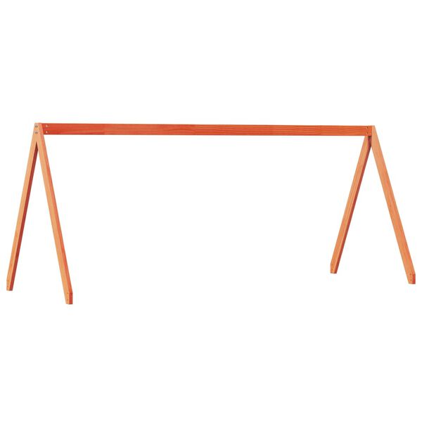 vidaXL Lastens&auml;ngyn katos vahanruskea 199x95,5x88 cm t&auml;ysi m&auml;nty