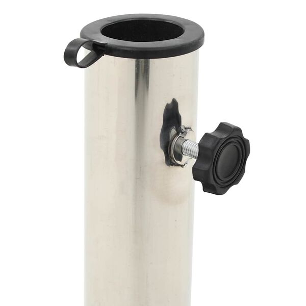 vidaXL Aurinkovarjon jalka graniitti 20 kg neli&ouml; musta