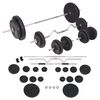 vidaXL K&auml;si- ja levypainosarja 90 kg
