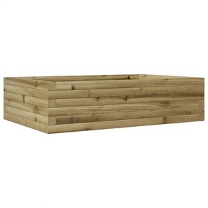 vidaXL Kukkalaatikko 90x60x23 cm kyll&auml;stetty m&auml;nty