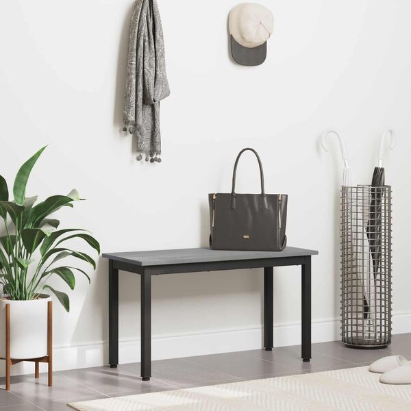 vidaXL Penkki Harmaa Sonoma 80 x 35 x 45 cm Tekninen puu