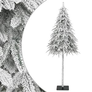 vidaXL Tekojoulukuusi lumihuurteella 210 cm