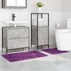 vidaXL Liukumaton kylpyhuoneen matto-setti 2 pcs Violetti PP