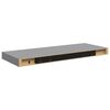 vidaXL Kelluvat sein&auml;hyllyt 4 kpl harmaa 60x23,5x3,8 cm MDF